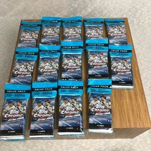 14 Lot Topps 2020 Chrome Baseball Cello SEALED NEW